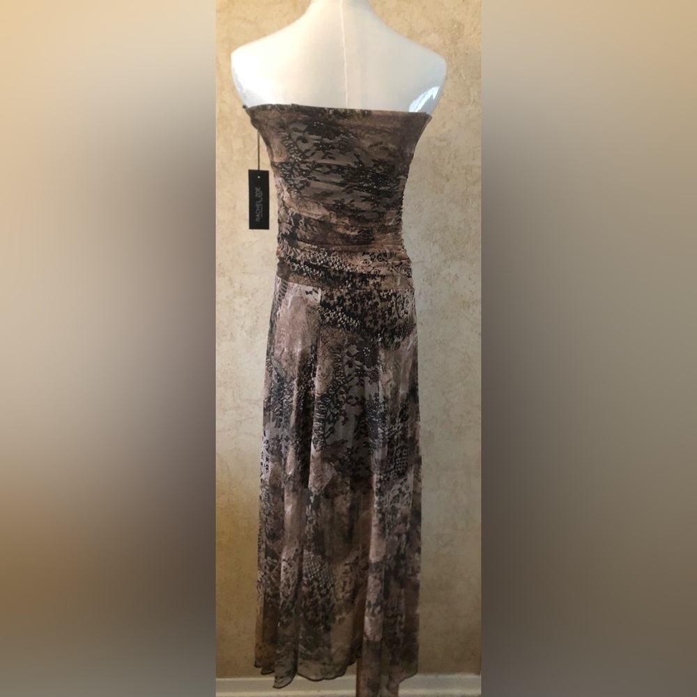 Rachel Zoe Print Strapless Dress - Picture 4 of 6